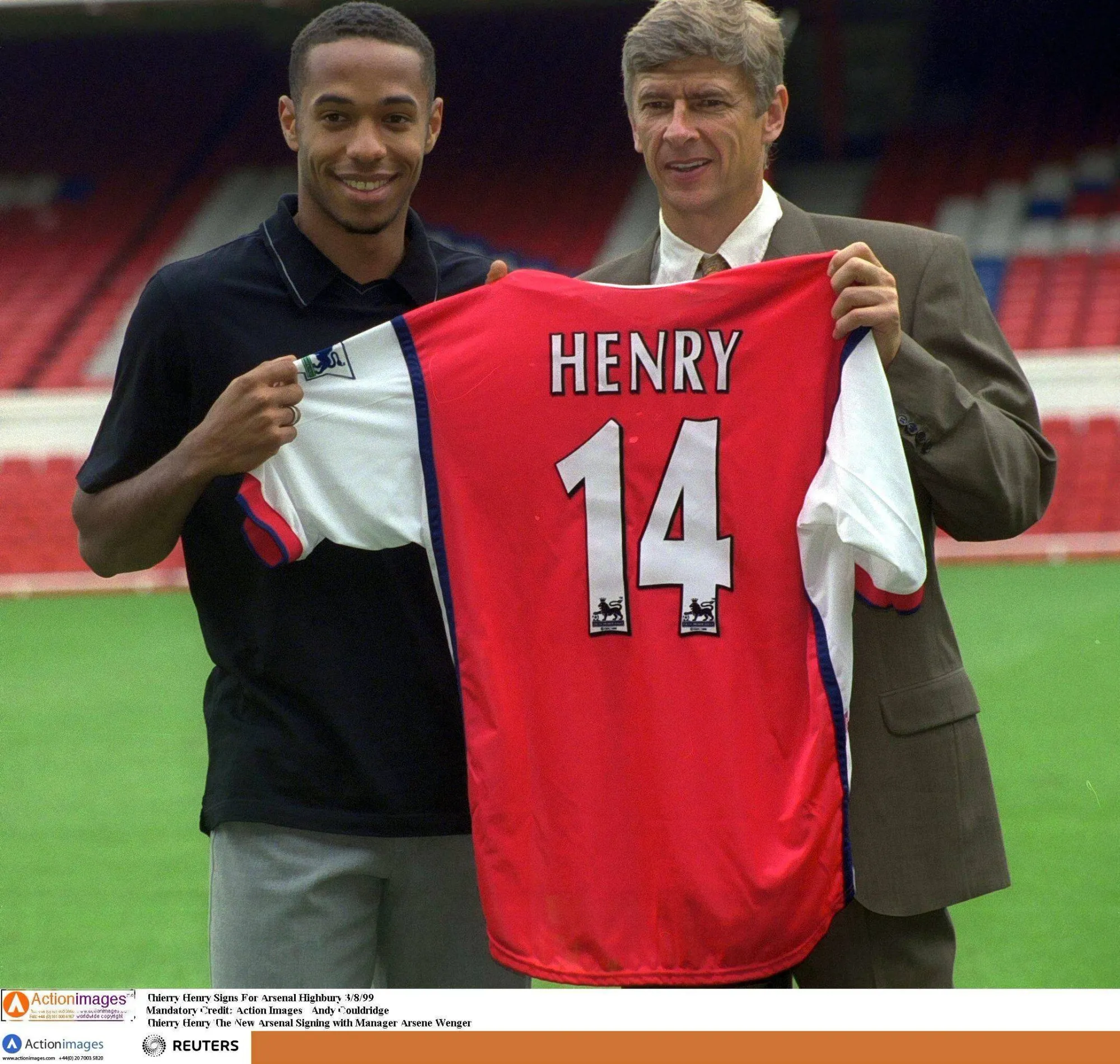 Thierry Henry and Arsene Wenger