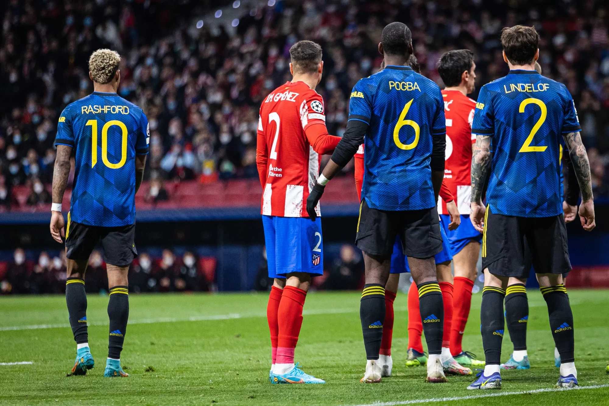 Marcus Rashrod, Victor Lindelof, Paul Pogba. Manchester United.