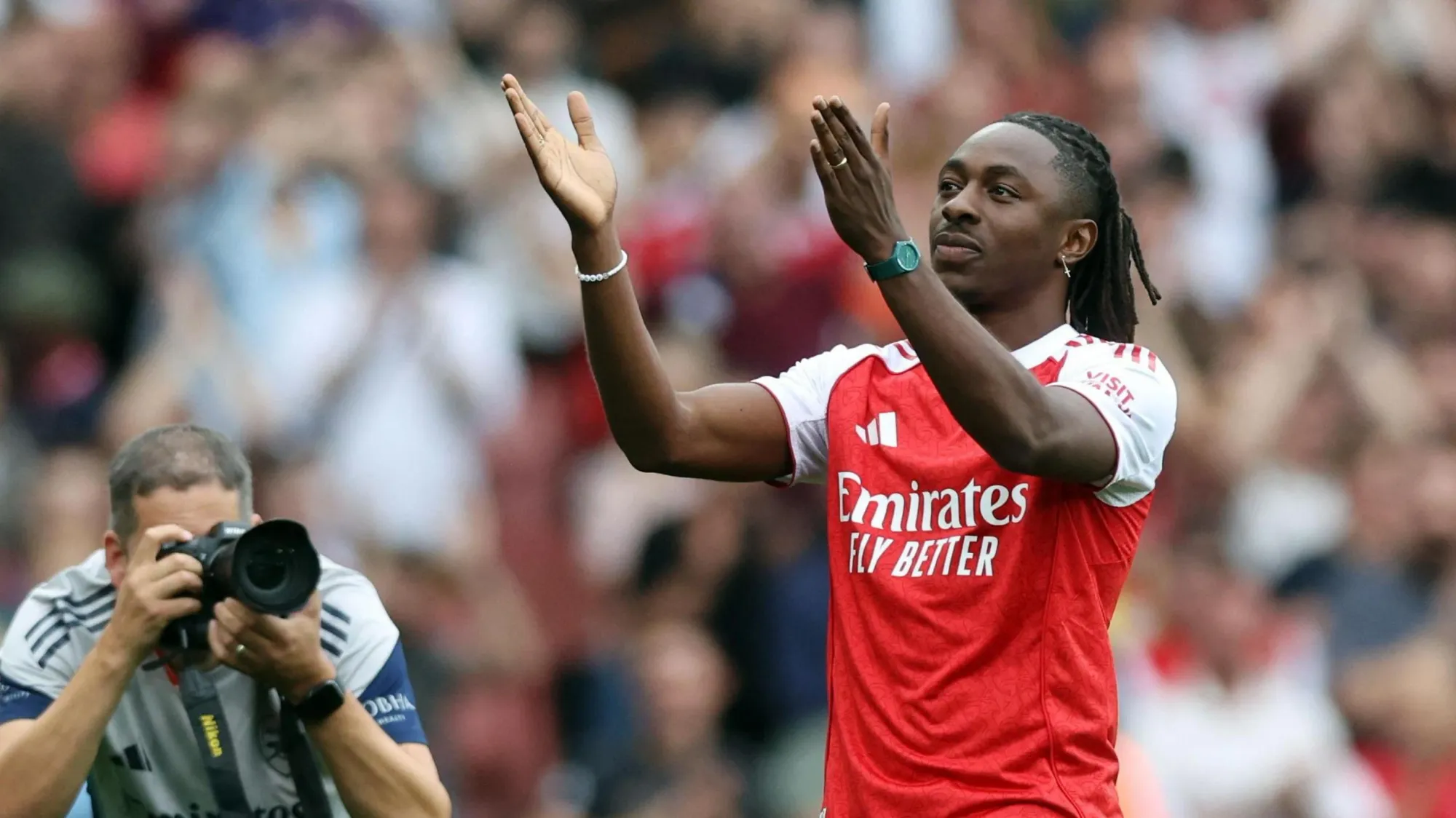 Eze unveiled at Emirates Stadium