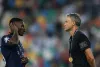 Luis Enrique and PSG left-back Nuno Mendes with UEFA Super Gold medals