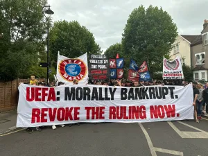 Crystal Palace Fans March in Defiance