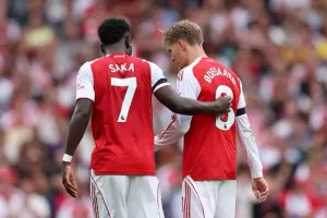 Arsenal receive injury update boost on both Bukayo Saka and Martin Odegaard