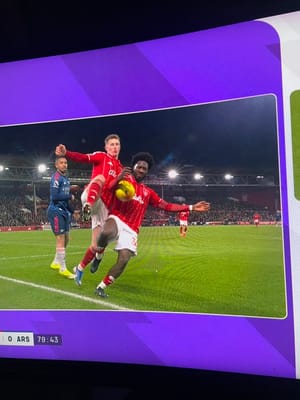 Nottingham Forest 0–0 Arsenal. Another opportunity goes begging